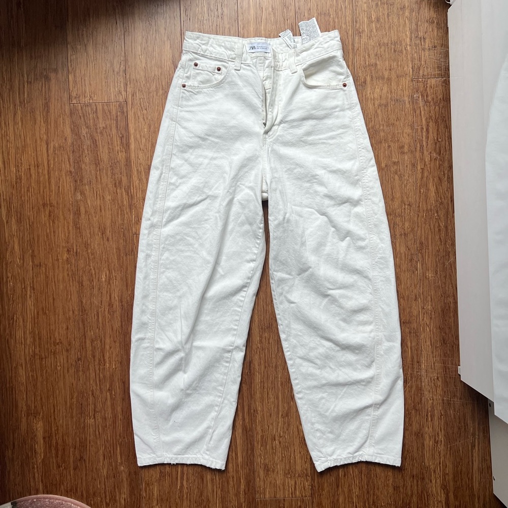 Zara White Jeans